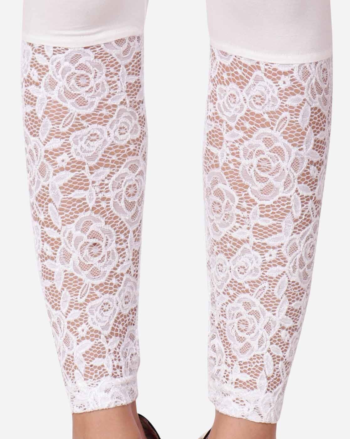 Buy LGC Basic Full-Length Leggings wi Online | Ajio.com