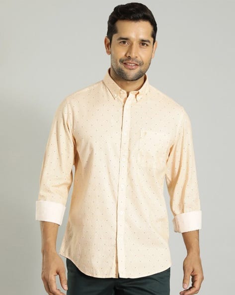 Buy Ochre Shirts for Men by INDIAN TERRAIN Online