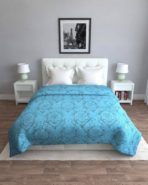 Buy Blue Blankets, Dohars Quilts for Home Kitchen by ROMEE