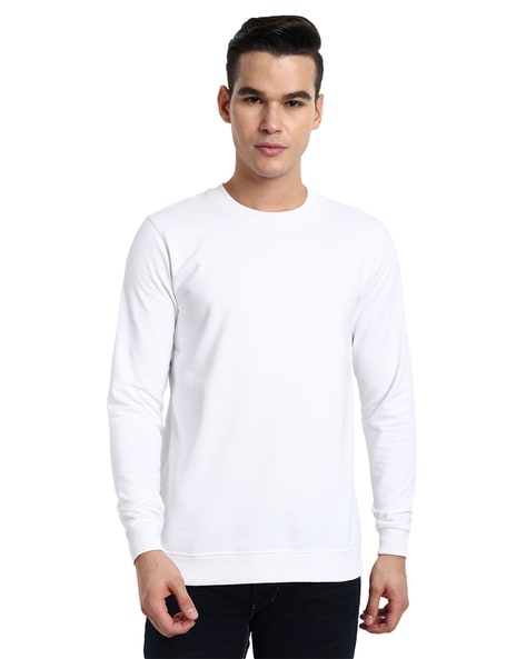 Men Regular Fit Crew-Neck Sweatshirt