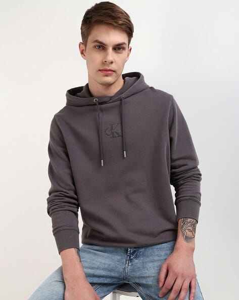 Buy Black Sweatshirt Hoodies for Men by Calvin Klein Jeans