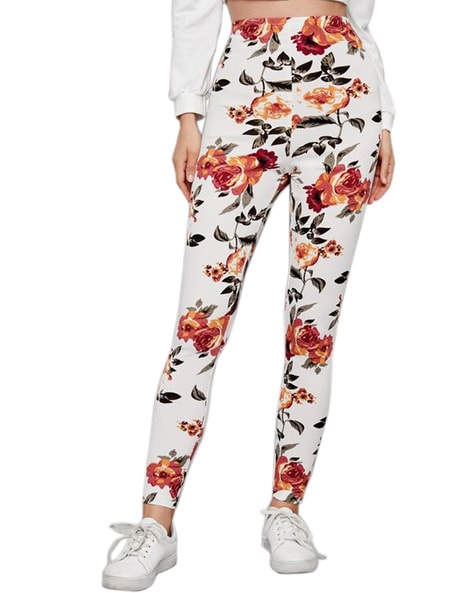 Floral printed jeggings hotsell