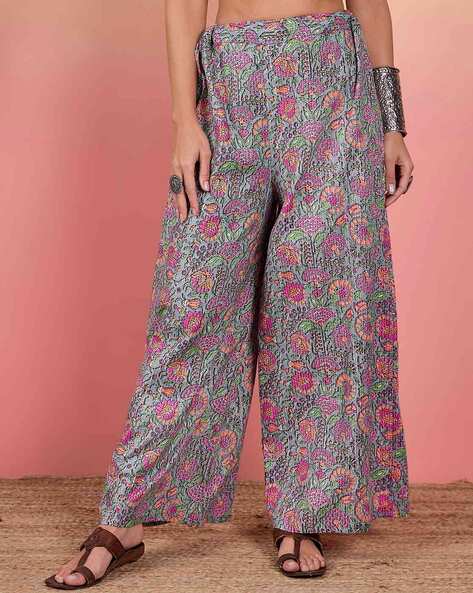 Women Floral Print Palazzos Price in India