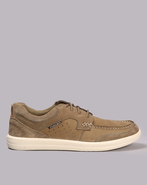 Woodland Men Low-Top Lace-Up Shoes