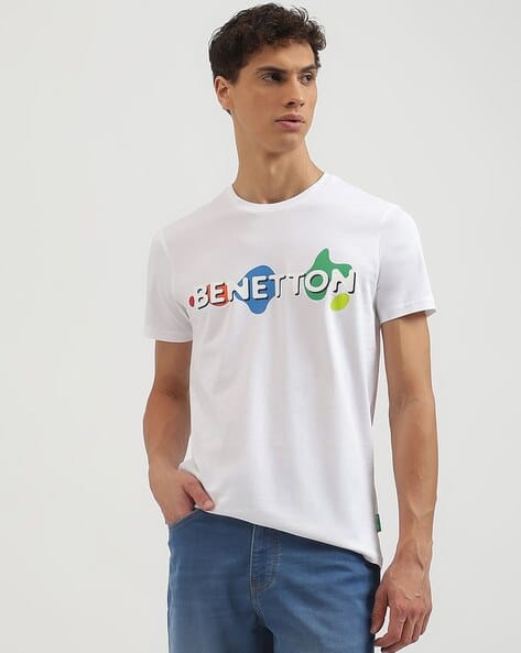Buy White Tshirts for Men by UNITED COLORS OF BENETTON Online