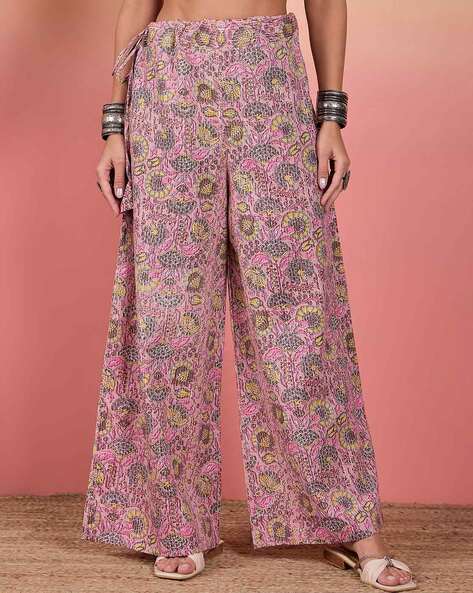 Women Floral Print Palazzos Price in India