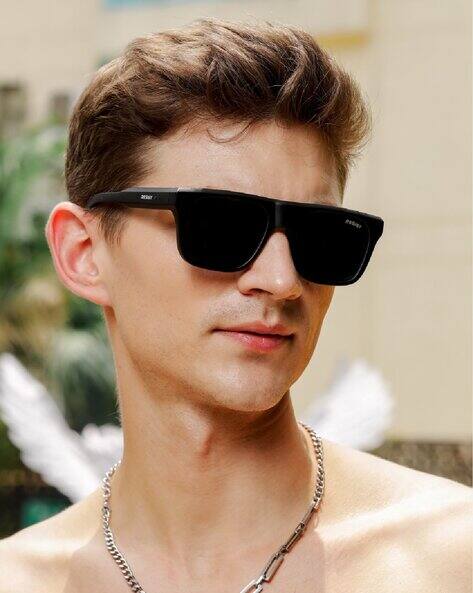 Resist Eyewear Men UV-Protected Wayfarers-SHWAN BF BLACK4