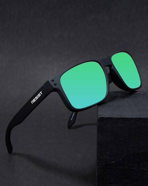 Resist Eyewear Men UV-Protected Wayfarers-EXTREM BF GRN R1