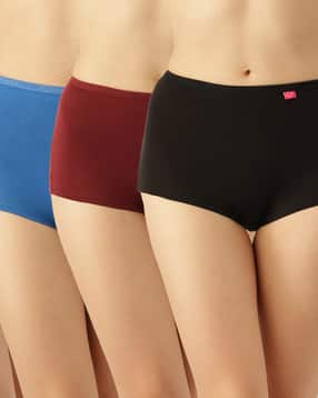 dollar missy Pack of 6 Lace Border Boyshorts Panties-picture-15