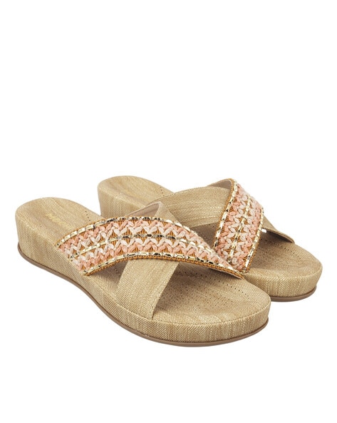 Mochi Women Twin-Strapped Slip-On Sandals