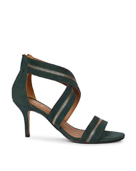 Buy Teal Heeled Sandals for Women by Saint G Online