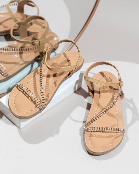 INC 5 Women Embellished Open-Toe Flat Sandals