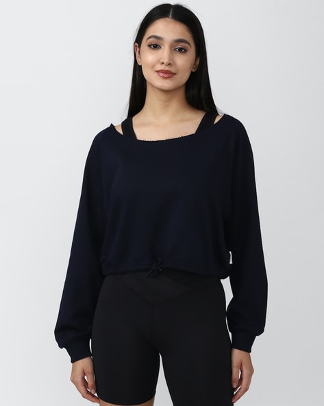 Forever 21 black sweatshirt best sale