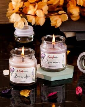 Set of 2 Lavender Scented Jar Candle-image-35