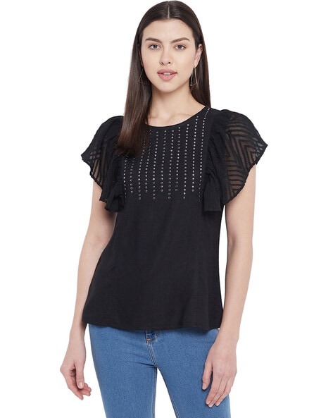 Ruhaans Embellished Regular Top