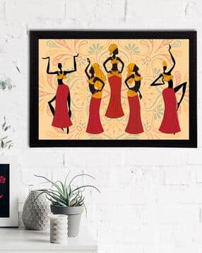 Dancing Tribal Women UV Art Painting-image-49