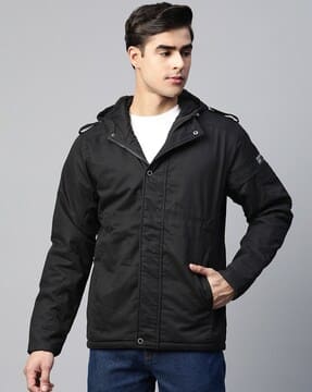 CRONOS Padded hooded jacket【BLACK】 -1117Wx1400H-469211648-black-