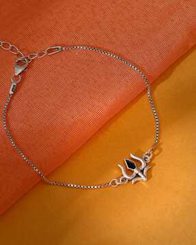 giva Men Sterling Silver Trishul Chain Rakhi-picture-43