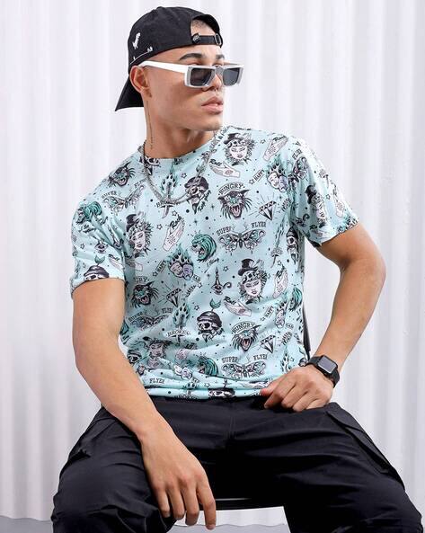 The Indian Garage Co Men Graphic Print Slim Fit Crew-Neck T-Shirt