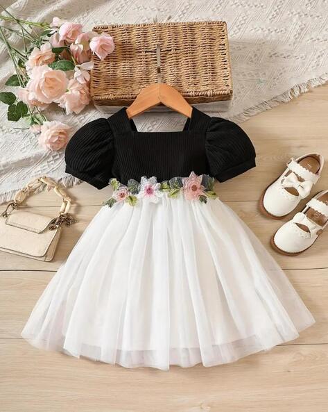 Girls Embellished Fit & Flare Dress