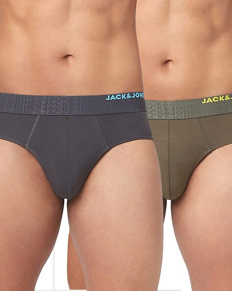 Jack & Jones Pack of 2 Briefs with Elasticated Waistband