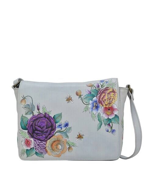 Women Floral Print Sling Bag with Adjustable Strap