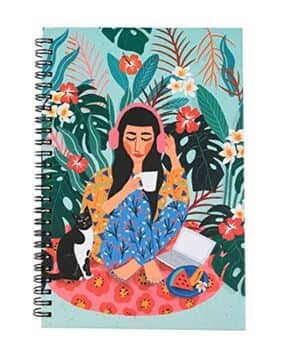 chumbak Graphic Print Unruled Spiral Notebook-picture-44