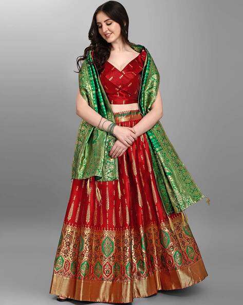 Buy Red Lehenga Choli Sets for Women by Purvaja Online Ajio