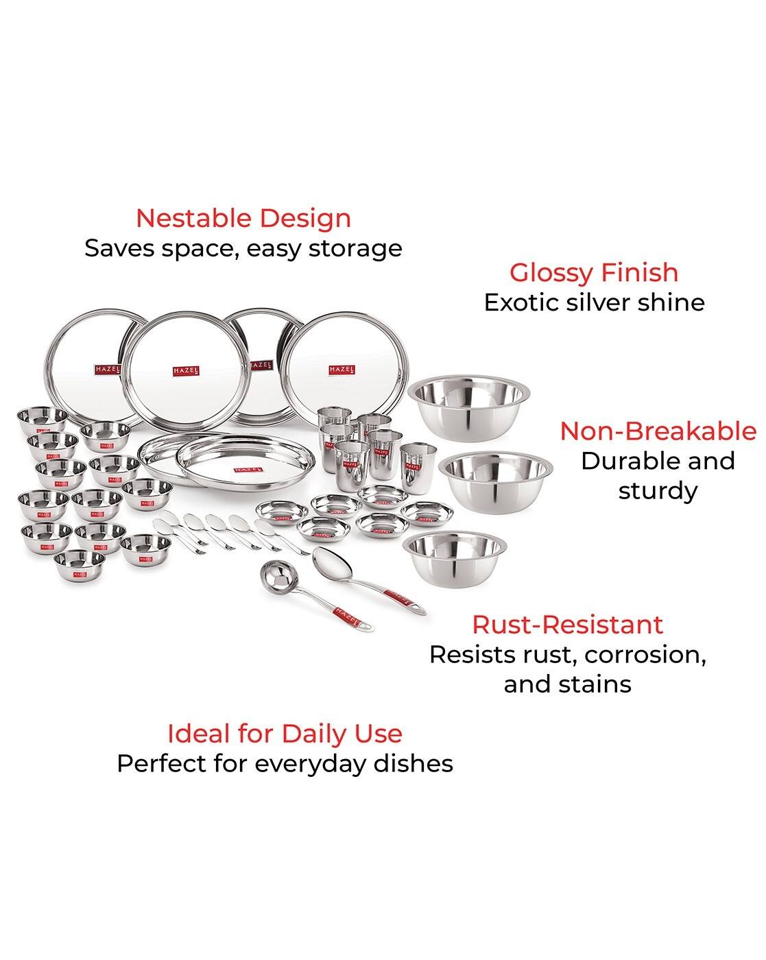 81 Pcs Naaptol Dinner Set Offer Naaptol Dinner Set Steel Price 101