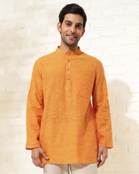 fabindia Men Regular Fit Short Kurta-picture-33