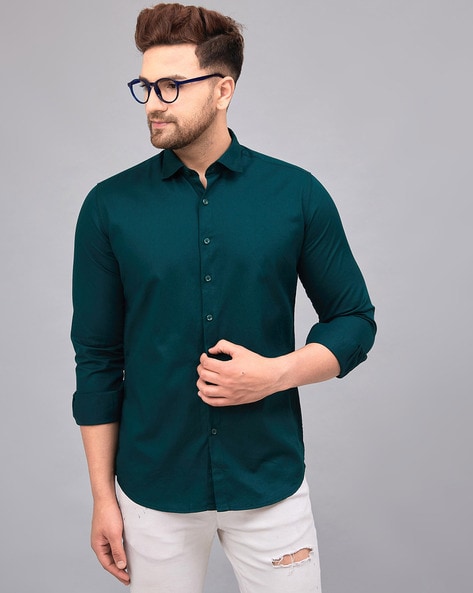 Buy Dark Green Shirts for Men by LOUIS MONARCH Online Ajio