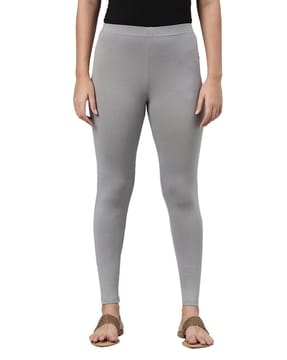 Buy Grey Leggings for Women by Go Colors Online Ajio