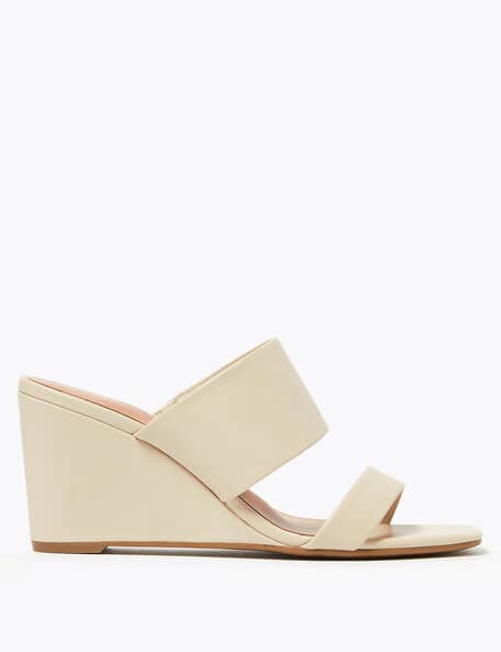Slingback Sandals Wedge Slippers Marks And Spencer Leather Wedge