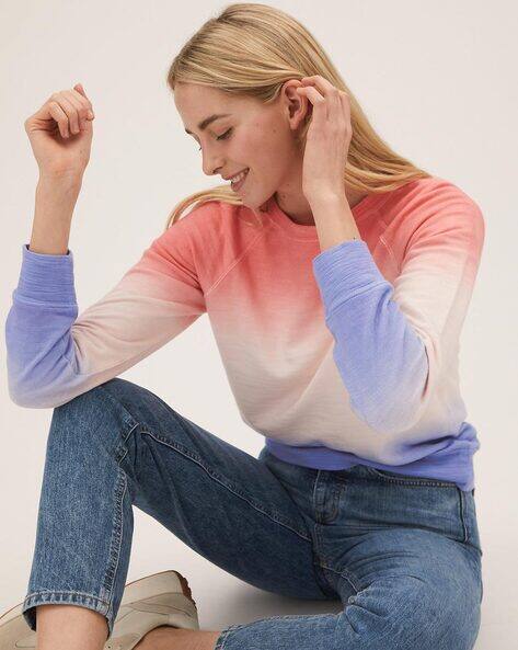 Pure Cotton Tie Dye Long Sleeve Sweatshirt