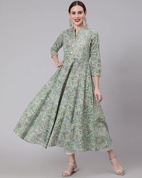 Buy Green Kurtas for Women by GLAM ROOTS Online Ajio