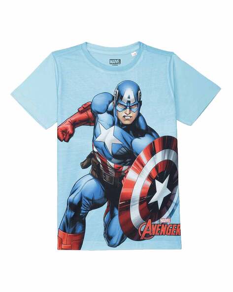 Captain america t shirt boys hotsell