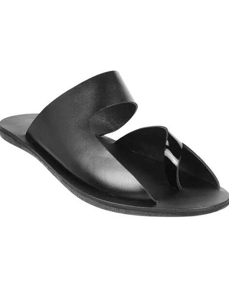 Toe-Ring Slip-On Flat Sandals