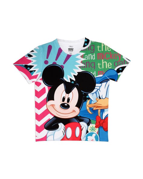 Cartoon Round Neck T-shirt