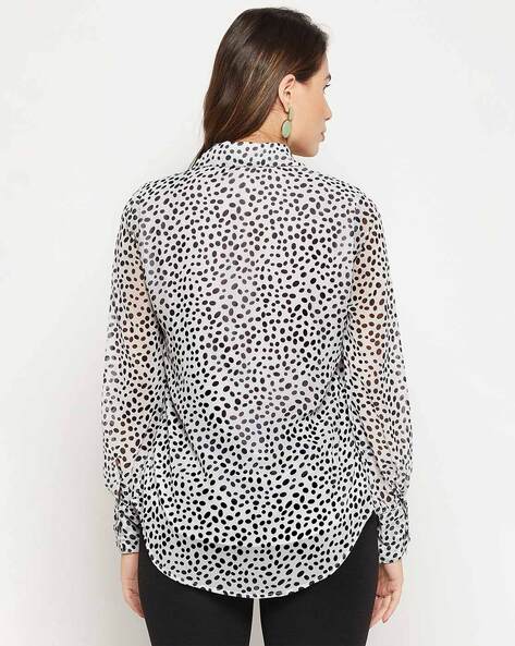 Dalmatian print shirt best sale