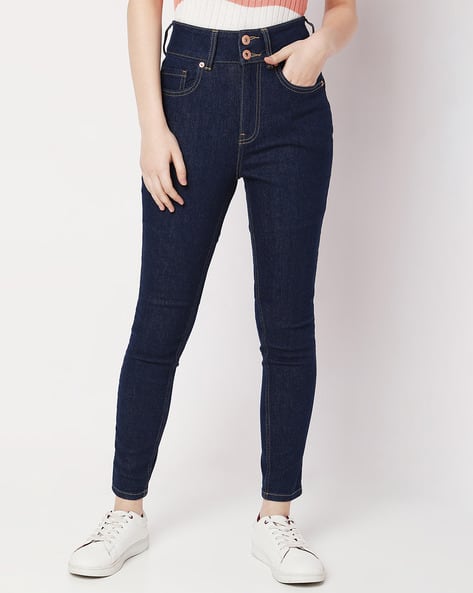 Lightly Washed Skinny Fit Jeans