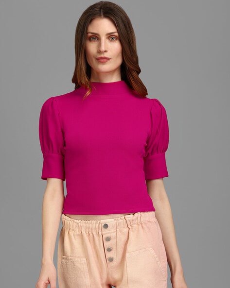 Buy Pink Tops for Women by Purvaja Online Ajio