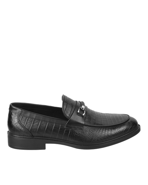 Davinchi Croc-Embossed Bit Loafers