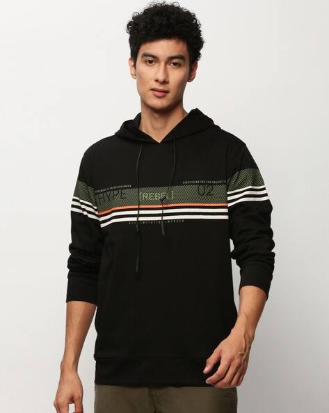 Graphic Print Slim Fit Hoodie