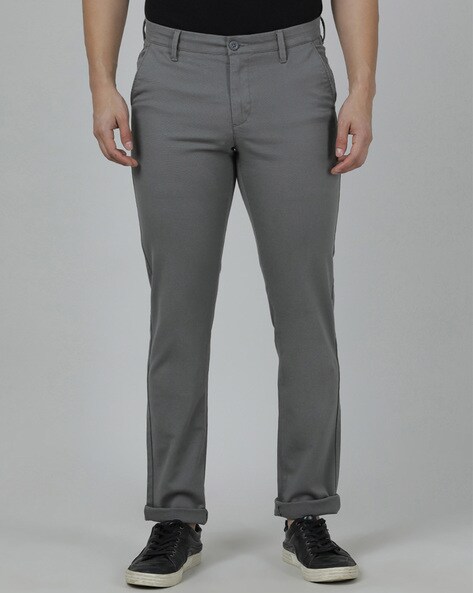 Crocodile Slim Fit Flat-Front Chinos