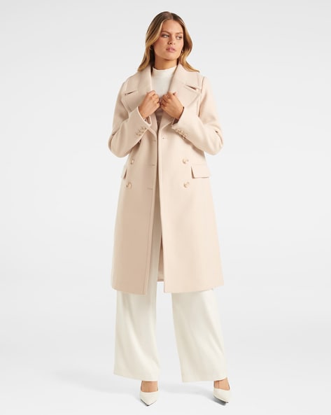 Button Closure Long Coat