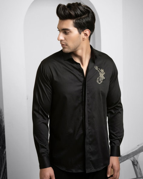 Buy Black Shirts for Men by VERTUSY Online Ajio