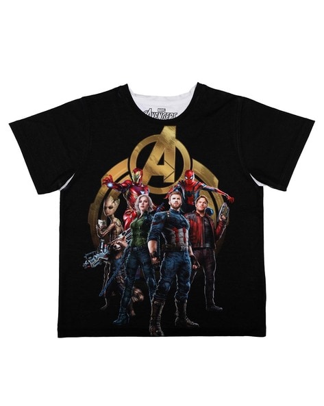 Buy Black Tshirts for Boys by MARVEL AVENGERS Online Ajio