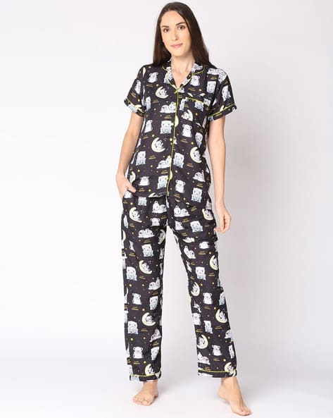 Buy Black Night&LoungeWearSets for Women by Pyjama Party Online