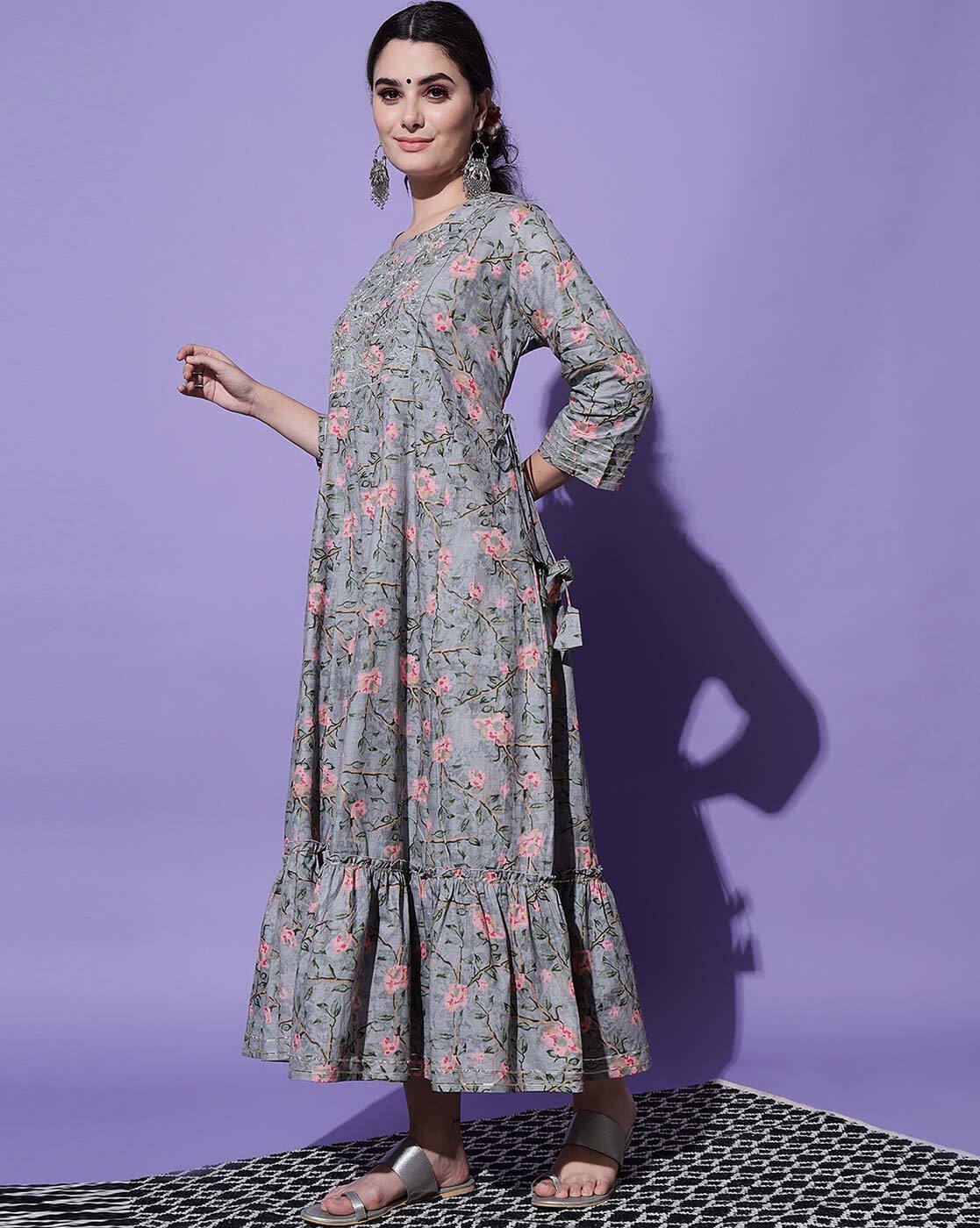 Buy Grey Dresses & Gowns for Women by AAYUMI Online | Ajio.com