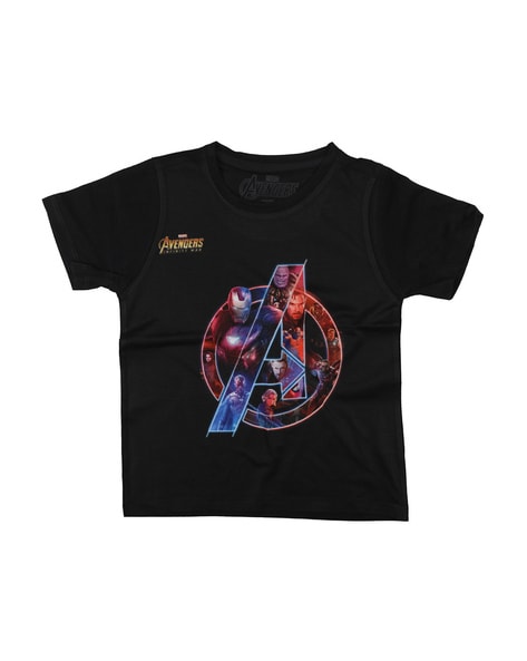 Marvel Avengers Avengers Print Crew-Neck T-shirt